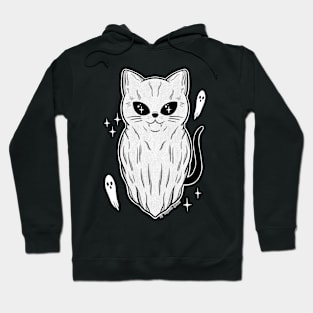 Vintage halloween Kitty ghost Hoodie